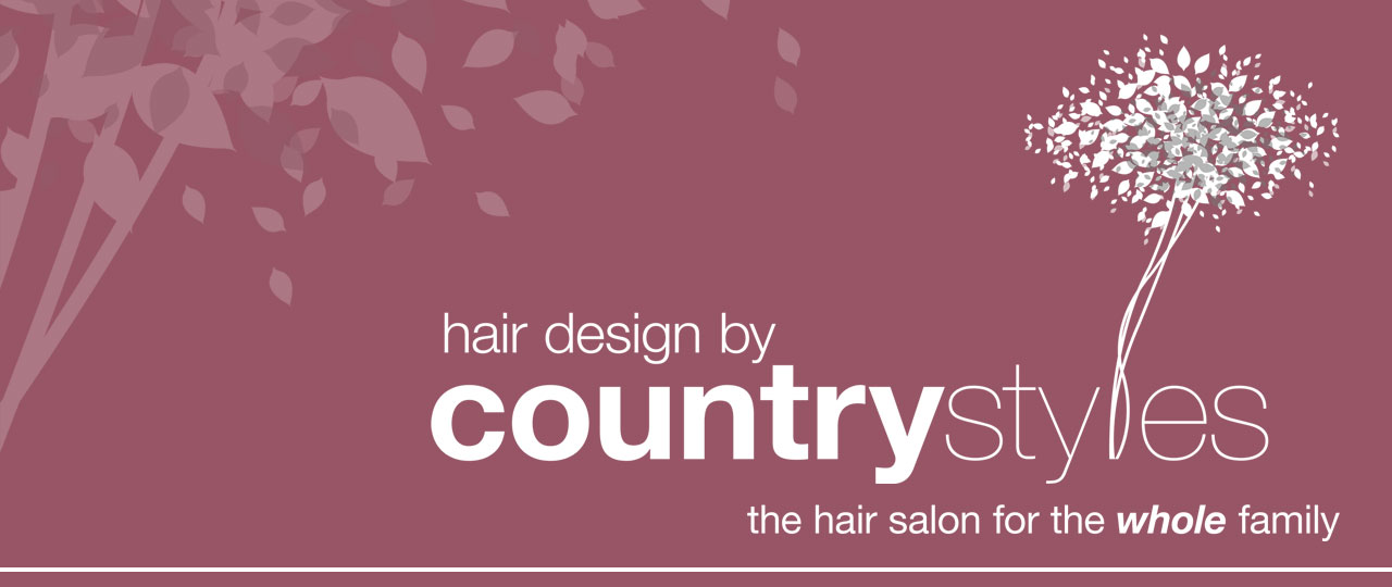 Title page for the website for Country Styles website, the hairdressers in Newton Poppleford, Devon, UK